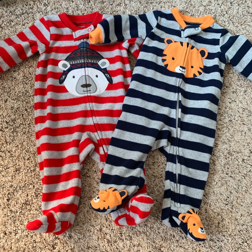 SOLD Fleece footies